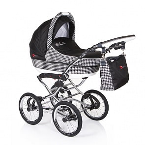 Коляска классическая 2 в 1 - Arabella, чёрный (Jetem, PP2_черный)