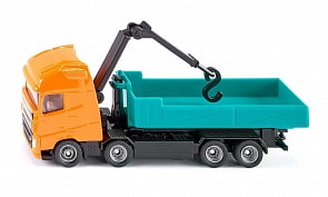 Игрушечная модель - Самосвал Volvo с платформой и краном (Siku, 1683)