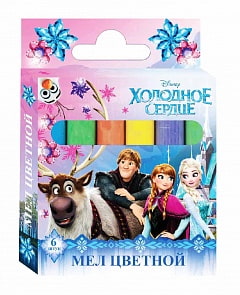 Мел цветной - Холодное сердце, 6 штук (Centrum, 90133) Мел цветной - Холодное сердце, 6 штук (Centrum, 90133)