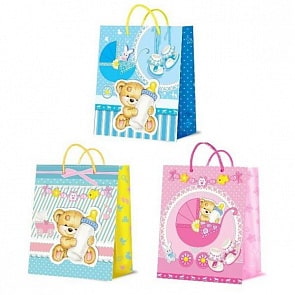 Подарочный пакет для новорождённых (Веселый праздник, CLRBG-INF-02sim)