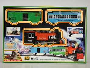 Железная дорога со световыми и звуковыми эффектами – Классический поезд (Yako, Y1699021) 