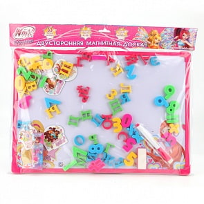 Двусторонняя доска для рисования «Винкс» магнитная, с аксессуарами (Играем вместе, HS7003-Wrsim)
