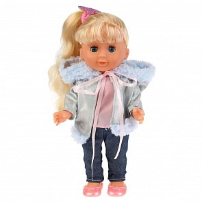 Интерактивная кукла – Настенька, 3 стиха, 2 песни, скороговорки, 25 см (Карапуз, Y25D-POLI-10-35115)