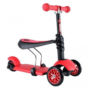 Самокат-каталка YVolution Glider 3 в 1, цвет – красный (Yvolution, 100074)