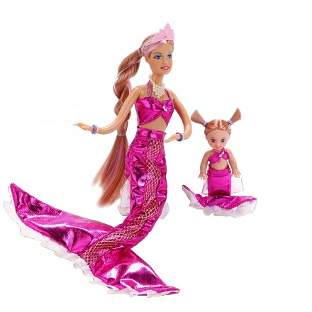 Набор из 2-х кукол - Мама-русалочка и дочь  
