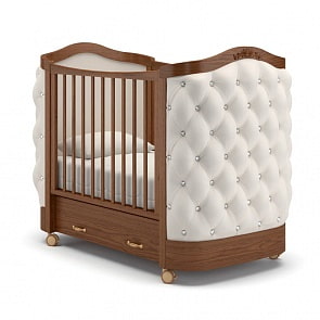 Кровать детская Гандылян К-2015-11 Тиффани Стразы, орех (Gandylyan, GAN-К-2015-11_орех)