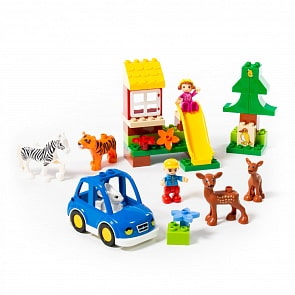 Конструктор из серии Макси – Зоопарк, 40 элементов, в коробке (Полесье, П-77752)