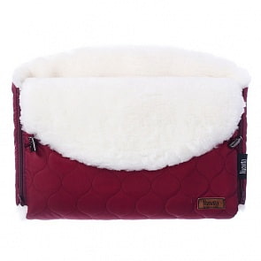 Муфта меховая для коляски Nuovita Polare Bianco Bordo/Бордовый (Nuovita, NUO-mPOLB_2138)