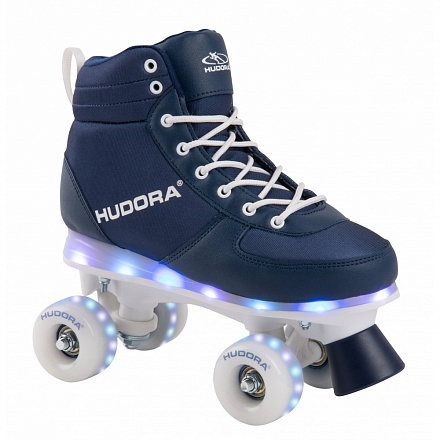 Роликовые коньки Hudora - Advanced navy LED, размер 35/36 