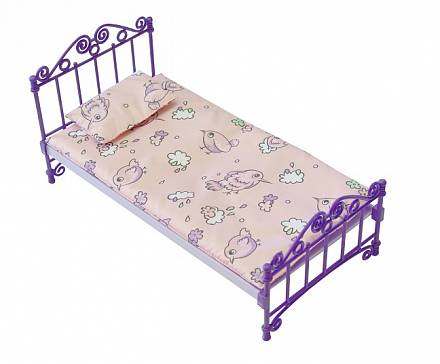 Кроватка фиолетовая 