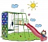 Детский спортивный комплекс Street 3, цвет - салатовый радуга  - миниатюра №1