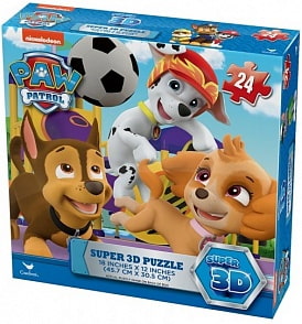 Cупер 3D пазл Щенячий Патруль, 24 элемента (Spinmaster, 6028786)
