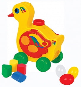 Сортер-каталка Полесье Уточка-несушка (Полесье, П-6219)