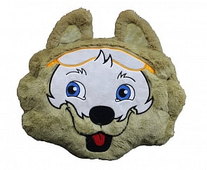 Мягкая подушка из серии Fifa-2018 в виде головы Волка Забиваки, 30 х 33 см. (1toy, Т11014)