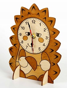 Набор для творчества - Деревянные часы своими руками, Ежик (Десятое Королевство, 01958ДК)