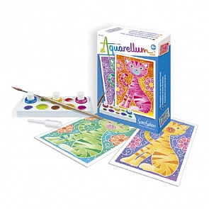 Акварельная раскраска – Кошки, мини (Sentosphere, 6003)