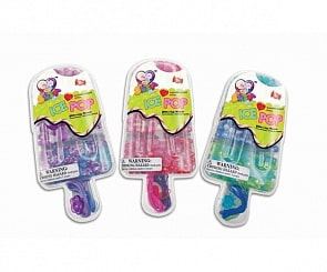 Набор для творчества Фруктовый лед: бусины, эластичный шнурок-резинка 2 цвета, 3 вида в ассортименте (ABtoys, TAL08123)