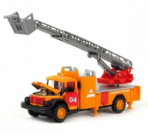 Машина металлическая инерционная ЗИЛ 131 - Аварийная, со светом и звуком (Технопарк, CT10-001-FT1)