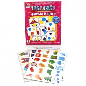 Настольная игра из серии Тренажер – Форма и цвет (Радуга, С-966sim)