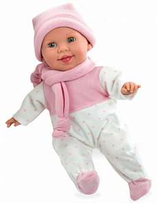 Пупс из серии Elegance в одежде, с мягким телом, соской и звуком, 42 см. (Arias, Т13735)