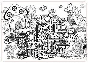 Коврик-раскраска – Лабиринт. Большой (ЯиГрушка, 59886st)