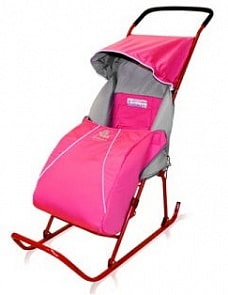 Детские санки "Тимка-Юниор", красный цвет (55-11)