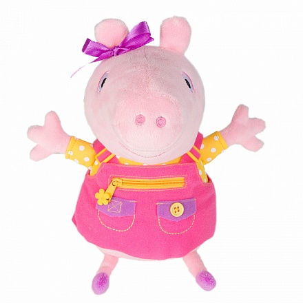Мягкая озвученная игрушка ТМ Peppa Pig - Пеппа учит одеваться 