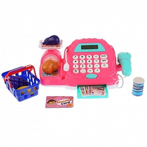 Кассовый аппарат с продуктами и аксессуарами, звук (B1695831)