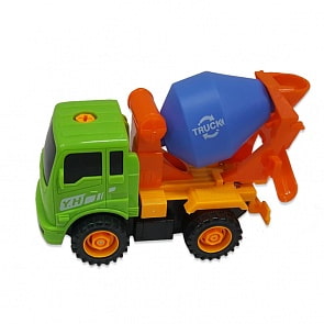 Конструктор КидБлок - Инерционная бетономешалка с набором инструментов (Abtoys, PT-00703)