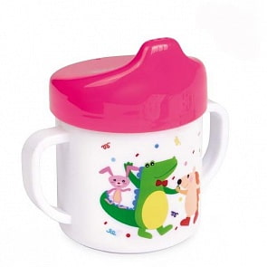 Поильник обучающий, 200 мл, 9+, розовый (Canpol, 4/108_250930135)