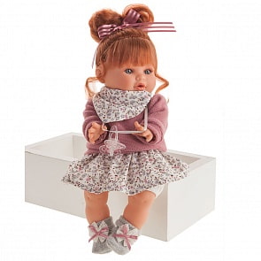 Кукла Клара в фиолетовом, озвученная, 30 см (Antonio Juans Munecas, 1343)