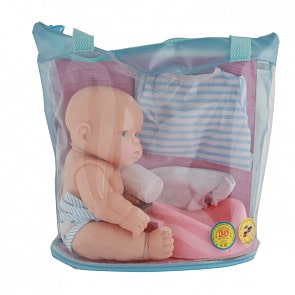 Пупс с аксессуарами – Карапуз, 22, твердое тело (Карапуз, 214-047Vsim)