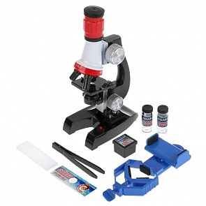 Микроскоп с подсветкой и насадкой для смартфона - Школа ученого (Играем вместе, 1811Z375-R)