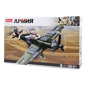 Конструктор Самолет с фигуркой, 290 деталей (Sluban, M38-B0712)