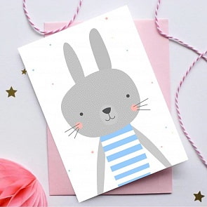 Постер - Зайка в тельняшке, размер А3 (Астел Медиа, 0048A3)