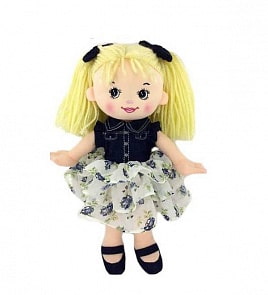 Кукла мягконабивная джинсовая, 25 см (Abtoys, M6031)