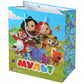 Пакет подарочный - Мульт, глянцевый (Играем вместе, CLRBG-MLT-02)