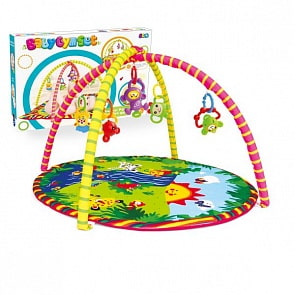 Детский игровой коврик круглый с погремушками на подвеске (Shantou, 1604M046) 