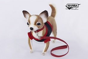 Чихуахуа в черной футболке, 24 см (Hansa, 7549)