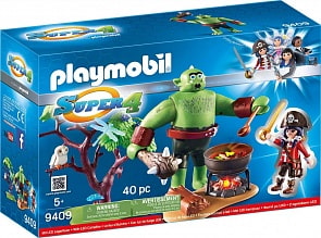 Игровой набор из серии Супер4: Огр с Руби (Playmobil, 9409pm)