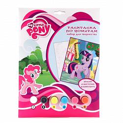 Набор для творчества My Little Pony - Раскраска по номерам (Multiart, SB-PBN001-MLPsim) - миниатюра