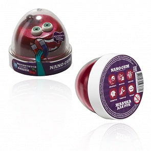 Жвачка для рук - Nano gum, магнитится, с ароматом вишни, 50 грамм (Фабрика игрушек, NGAVM50)