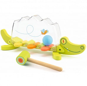 Музыкальная игрушка-забивалка - Крокодил (Djeco, 06372k)