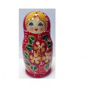 Матрешка 5 в 1 большая 17 см. с дизайном Цветы, Эскиз 08, Полевые цветы (Матрешка, М05160308)