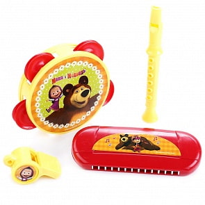 Набор музыкальных инструментов - Маша и Медведь (Играем Вместе, 1405M481-R)