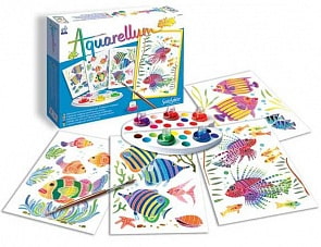 Акварельная раскраска - Аквариум (Sentosphere, 670k)