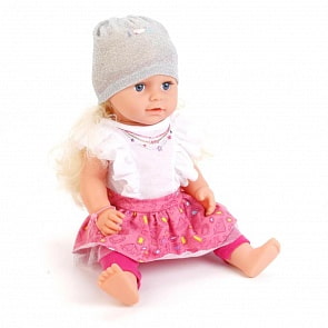 Функциональная кукла – пьет и плачет слезами. 43 см, с аксессуарами (Yale Baby, BLS001Asim)