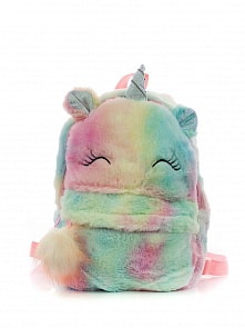 Рюкзак плюшевый Улыбающийся Единорог Warm Dreams, разноцветный (Михи Михи, MM07558)