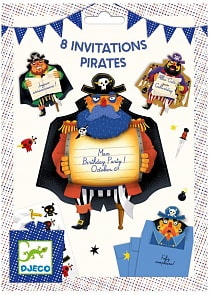 Пригласительные открытки Пираты (Djeco, 04784k)