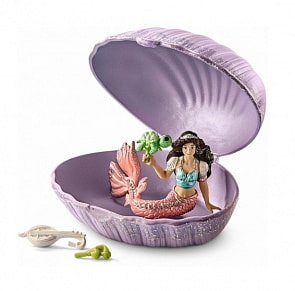 Игровой набор - Русалка с черепашкой в ракушке (Schleich, 70562)